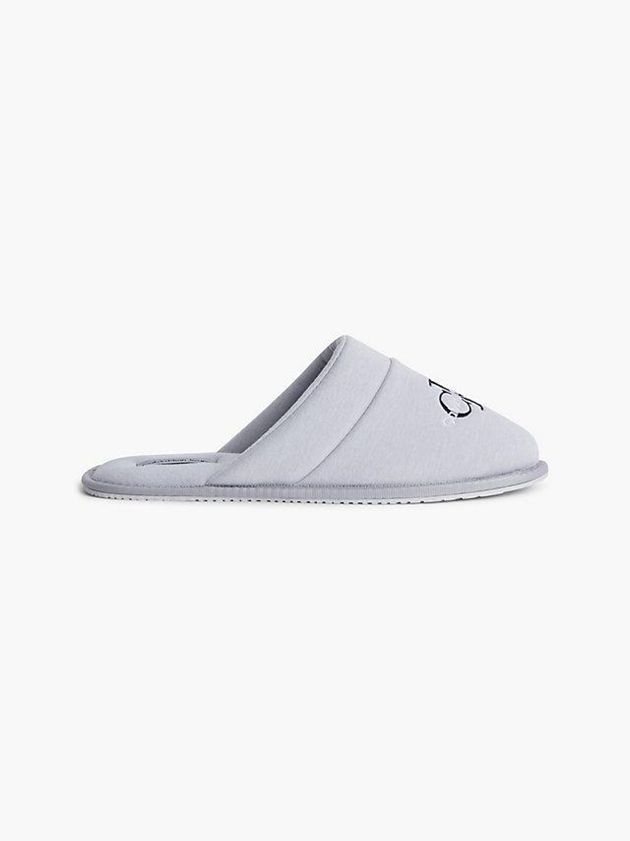 Calvin Klein USA Recycled Mens Slippers Grey 0786459-MR